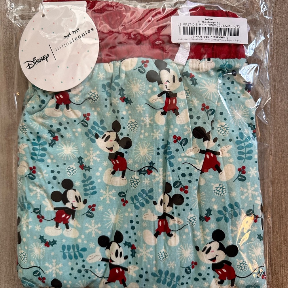 Little Sleepies Mickey Winter Wonderland, Men’s Large Bottoms